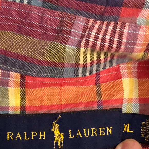 Ralph Lauren Plaid Button Front Shirt - Picture 4 of 8